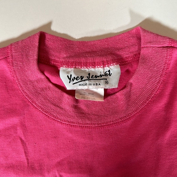 Vintage 1970s Yves Jennet Short Sleeve Single Stitch Tee sz M - Picture 2 of 7